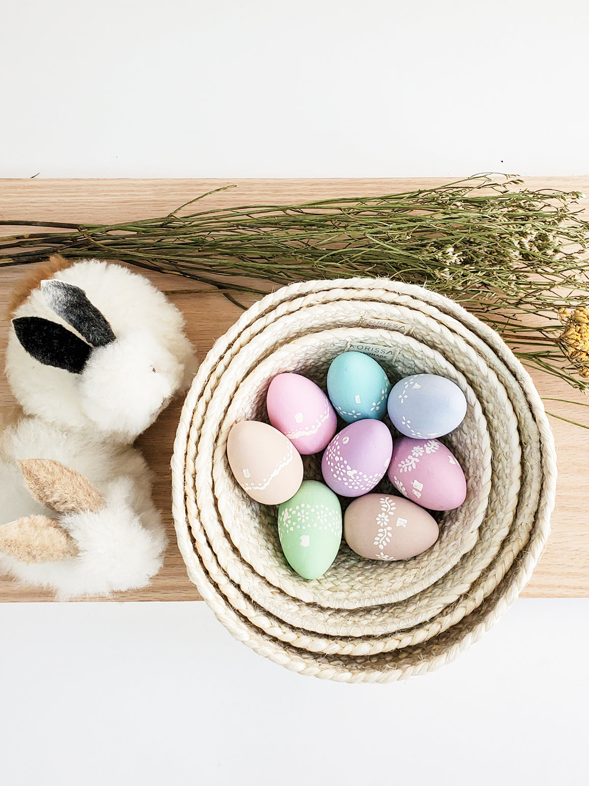 Kata Jute Candy Bowl - White (Set of 4)
