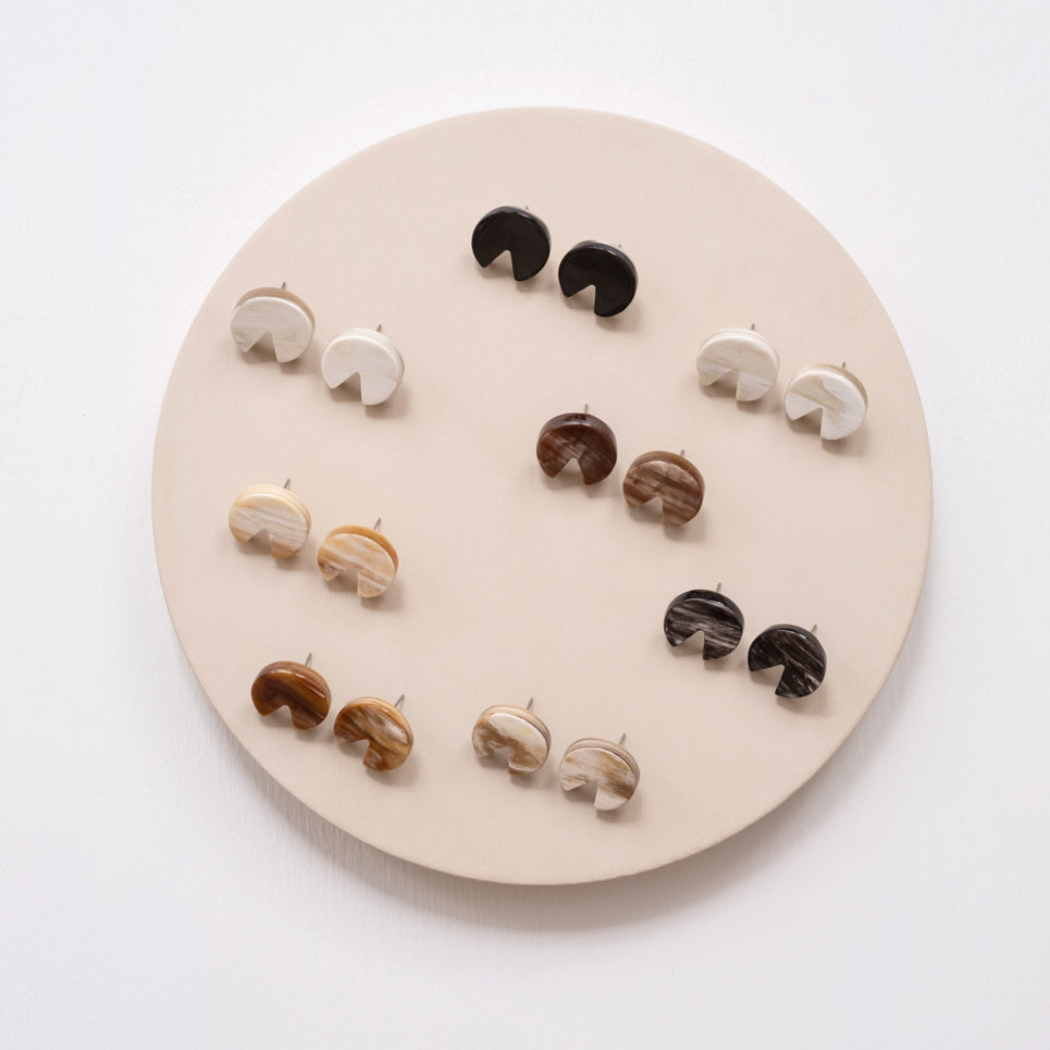 Horn Post Earrings