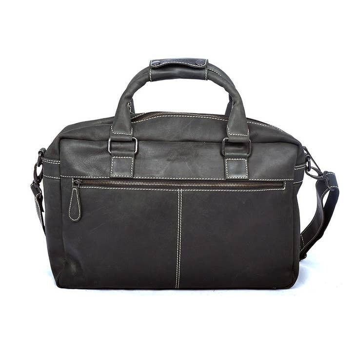Brandon Spacious Buffalo Leather Men's Carry All Bag