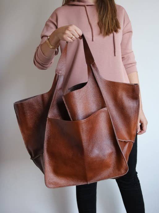 Donna Women's Tote Bag Large Capacity Soft Leather Handbag