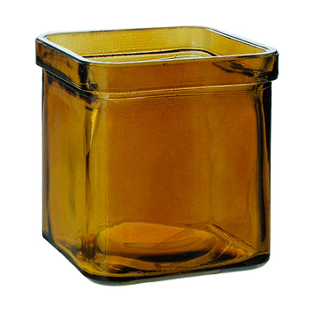 8oz Heavy Glass Candle Holders - 50% Recycled Glass