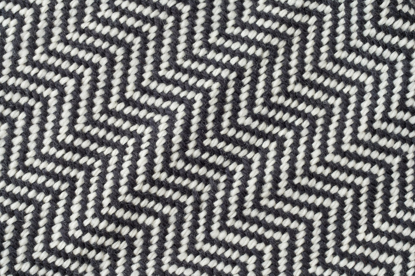 Chevron Pattern Soft Wool Throw-Size Blanket - USA Grown & Made