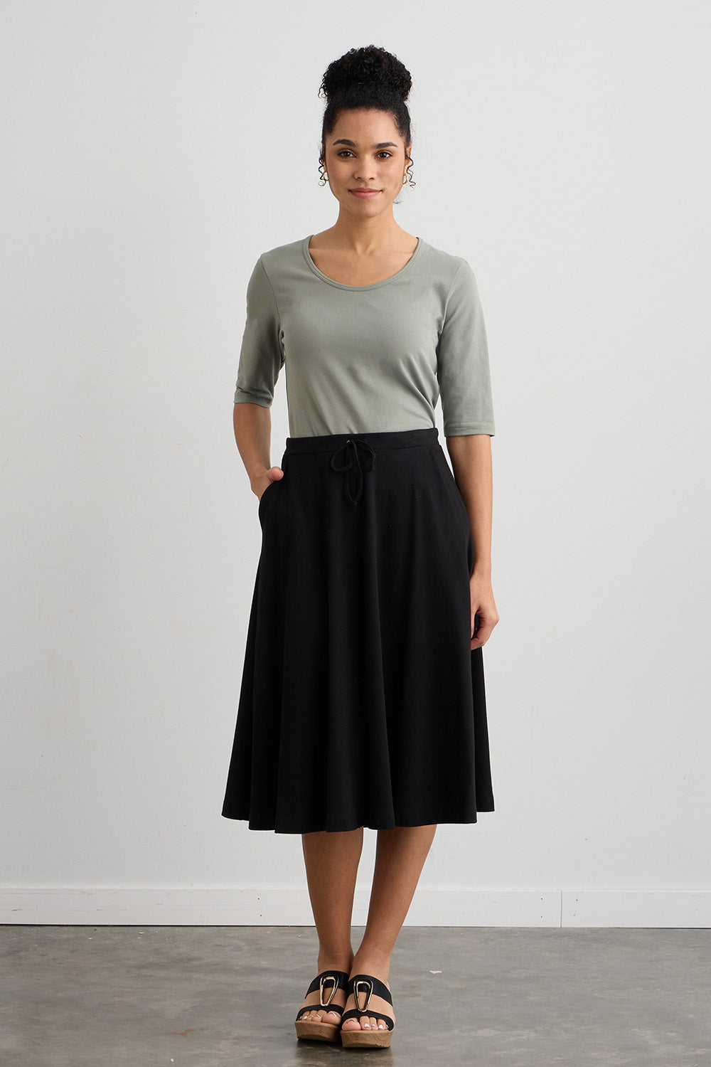 Women's Organic Half Sleeve Scoop Neck Tee (Discontinued style)