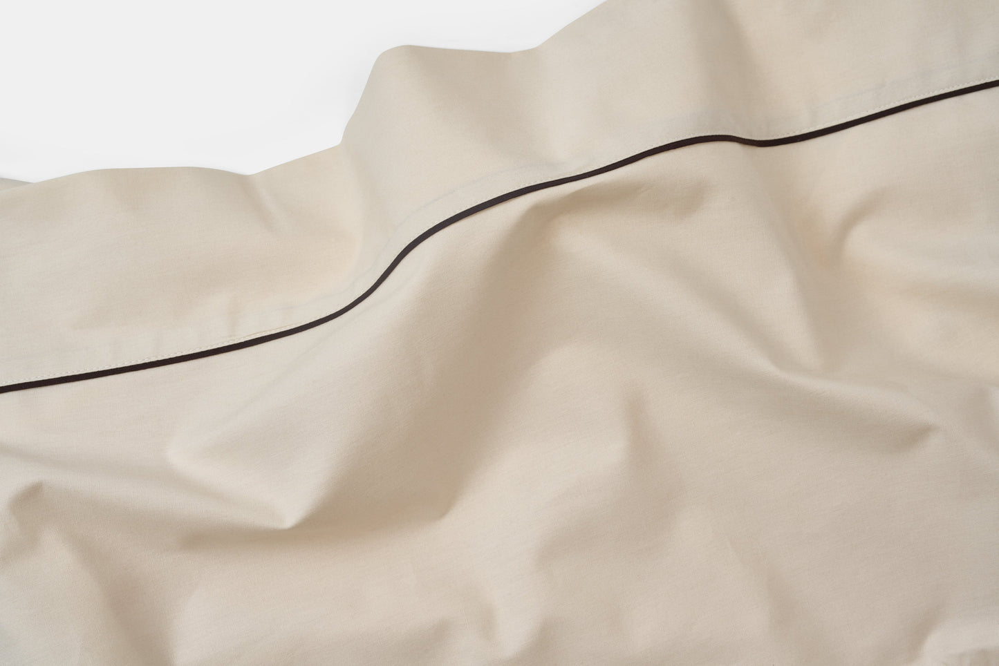 Cotton Piping Design Bed Sheet Set - USA Grown & Made
