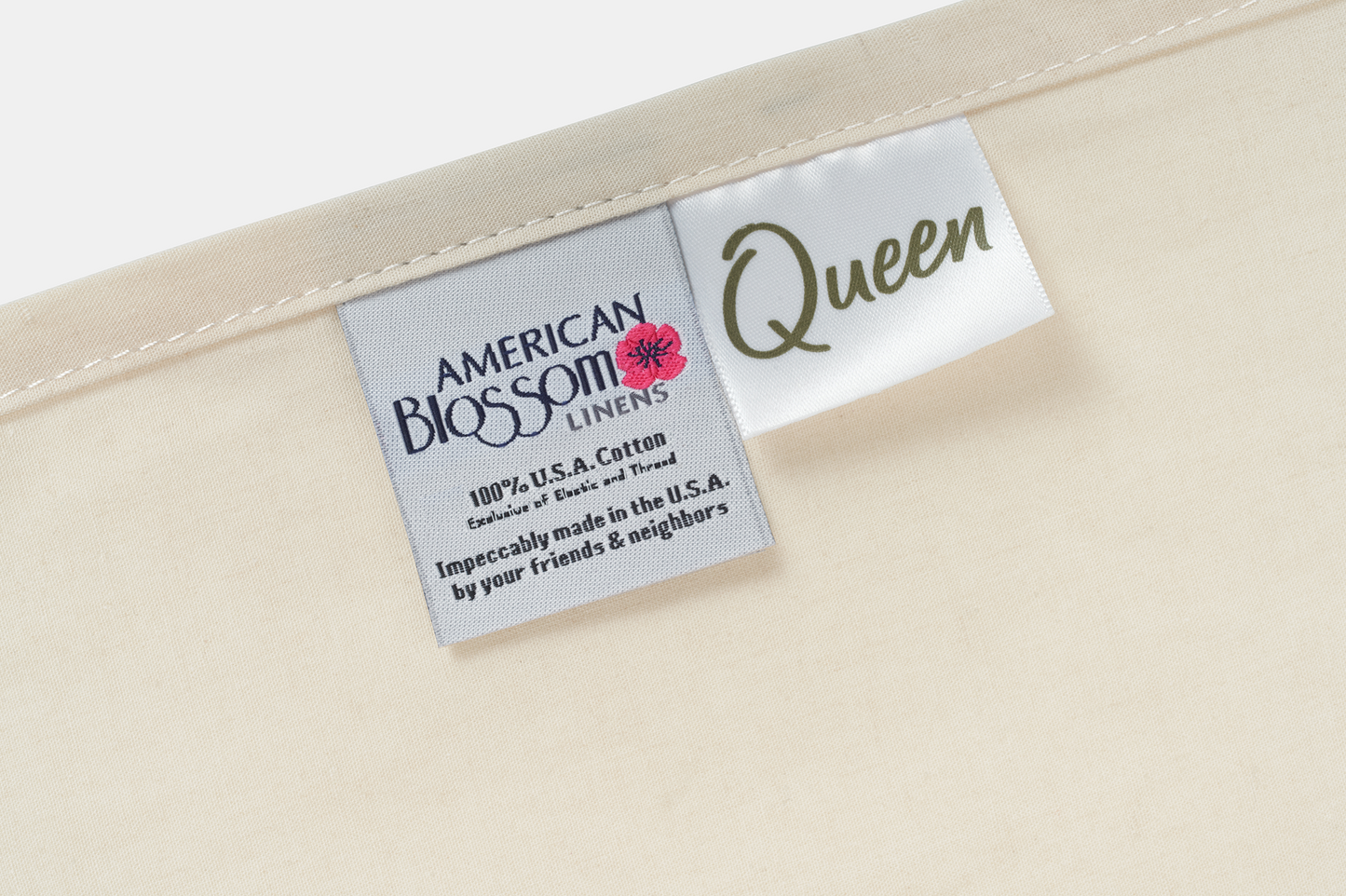 Cotton Percale Bed Sheet Set - USA Grown & Made