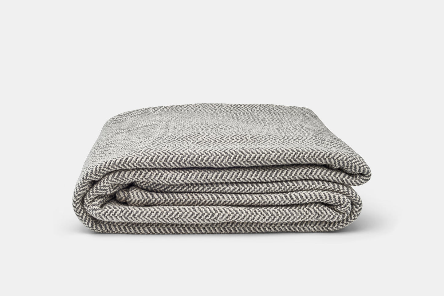 Herringbone Weave Cotton Blanket - USA Grown & Made
