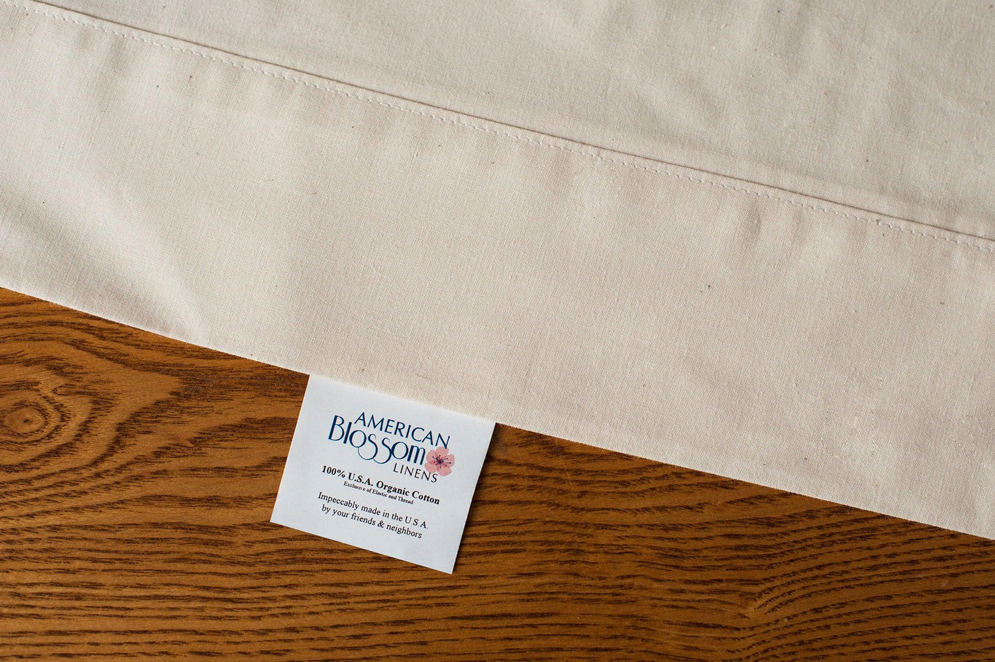 Natural Cotton Bed Pillowcases - USA Grown & Made