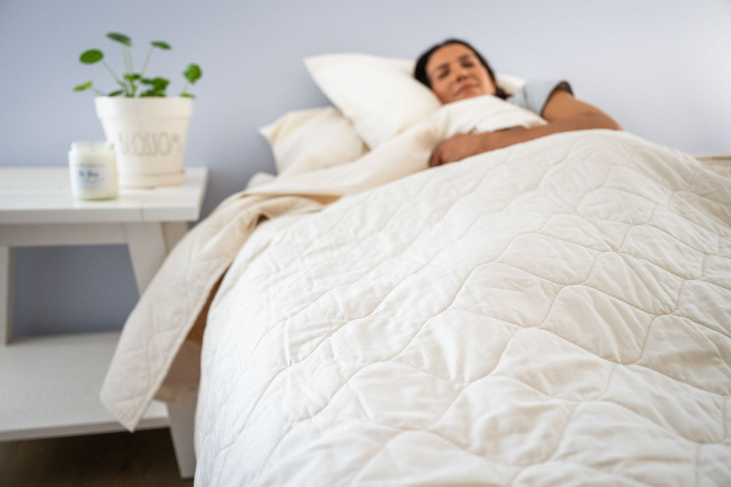 Cotton Quilted Bedspread - USA Grown Cotton