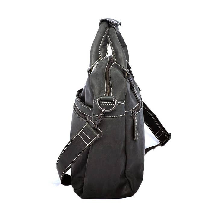 Brandon Spacious Buffalo Leather Men's Carry All Bag