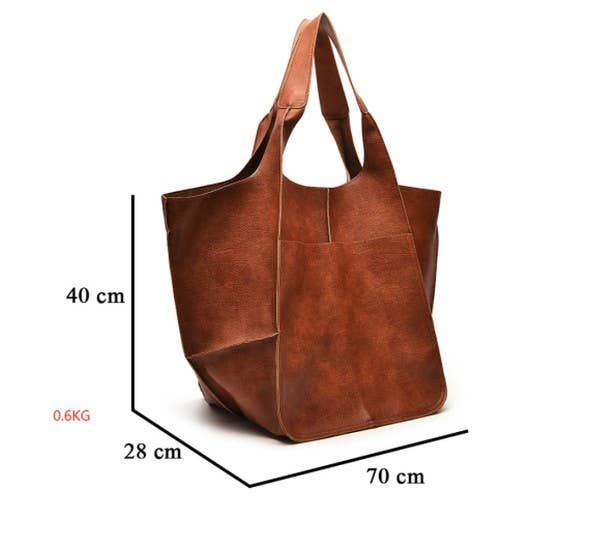 Donna Women's Tote Bag Large Capacity Soft Leather Handbag