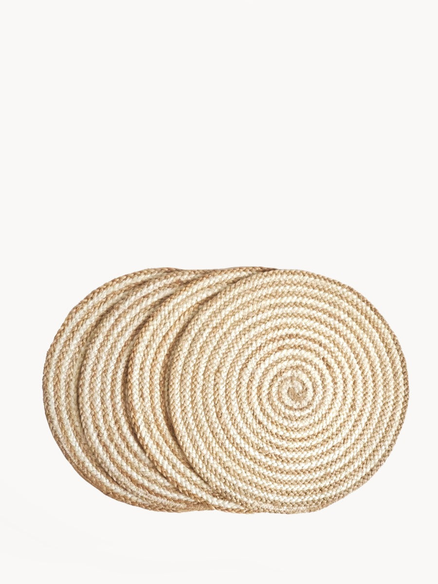 Kata Spiral Placemat - Natural (Set of 4)-0