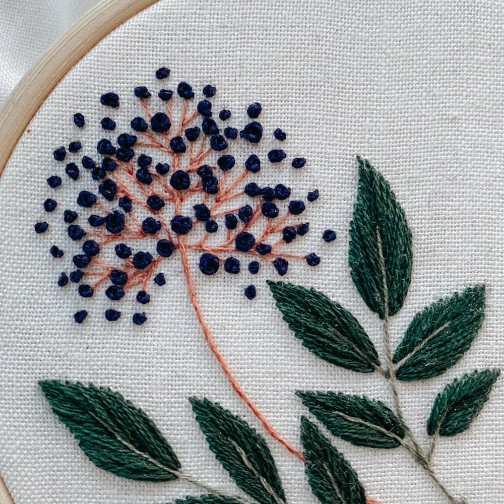 Elderberry Embroidery Kit