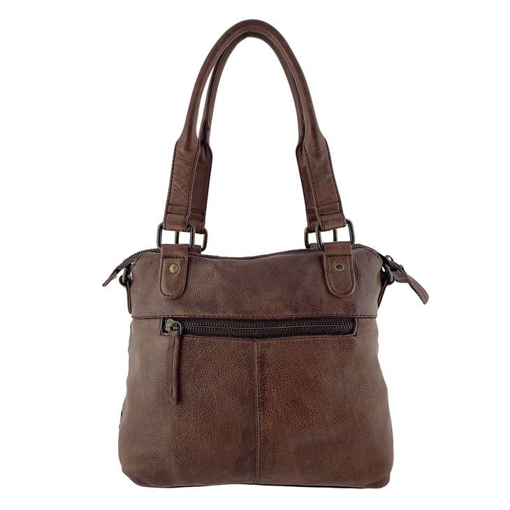Linda Braided Leather Crossbody Shoulder Bag