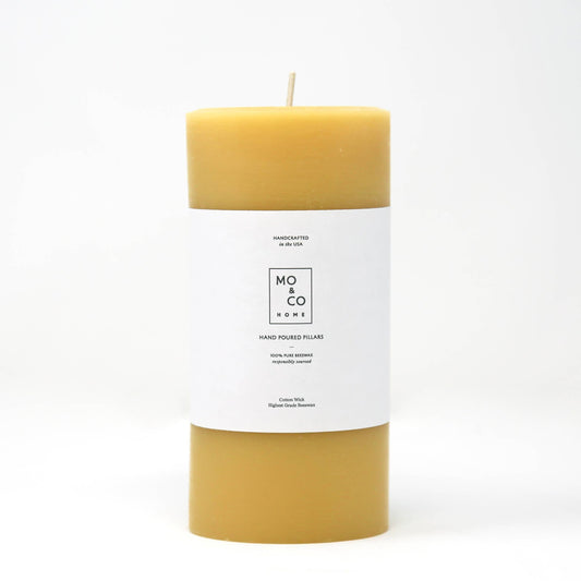 100% Pure Beeswax Pillar Candles