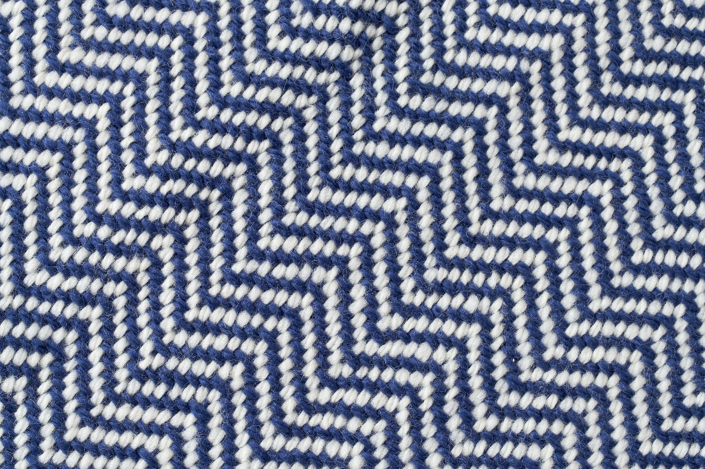 Chevron Pattern Soft Wool Throw-Size Blanket - USA Grown & Made