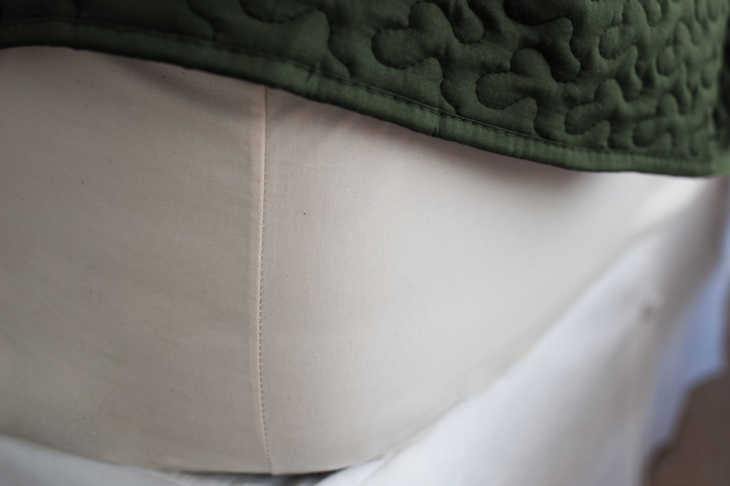 Cotton Single [Separate] Fitted Bed Sheet - USA Grown & Made