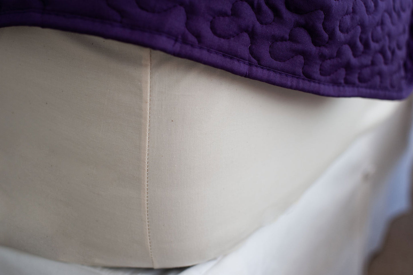 Cotton Single [Separate] Fitted Bed Sheet - USA Grown & Made