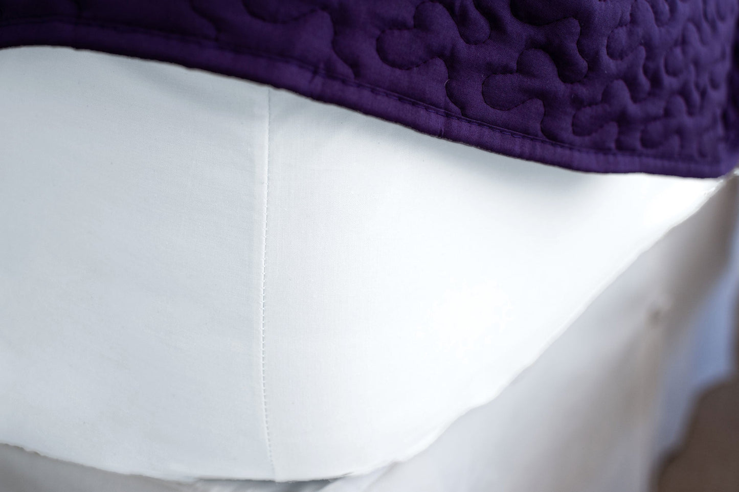 Cotton Single [Separate] Fitted Bed Sheet - USA Grown & Made