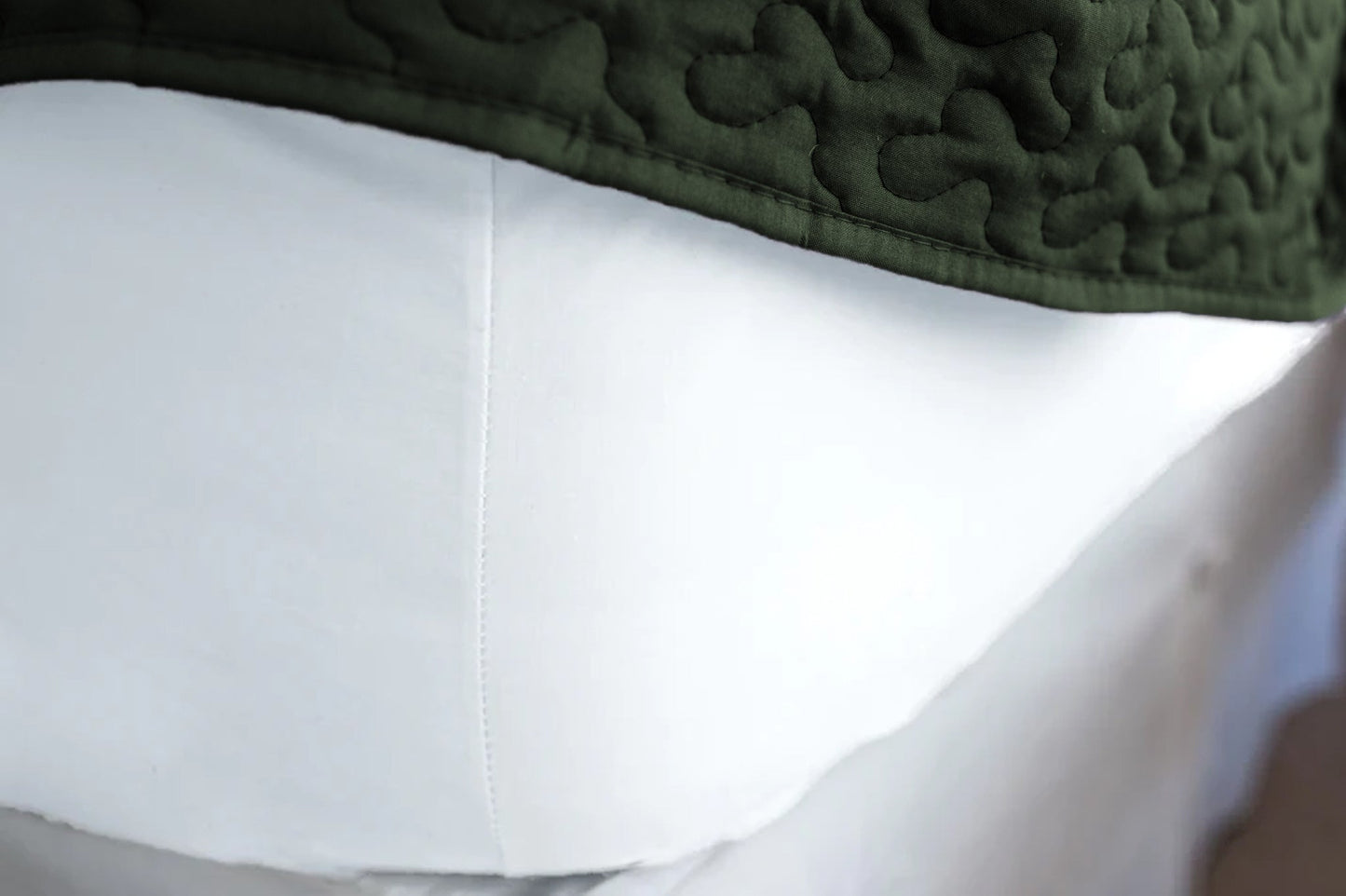 Cotton Single [Separate] Fitted Bed Sheet - USA Grown & Made