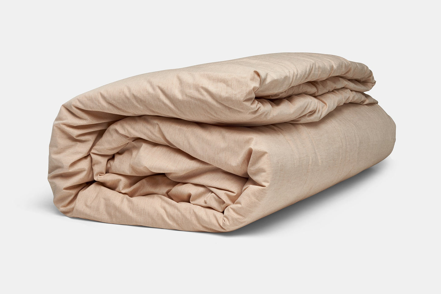 Natural Colored Cotton Duvet Cover Set in Color "Latte Linen" - USA Grown & Made