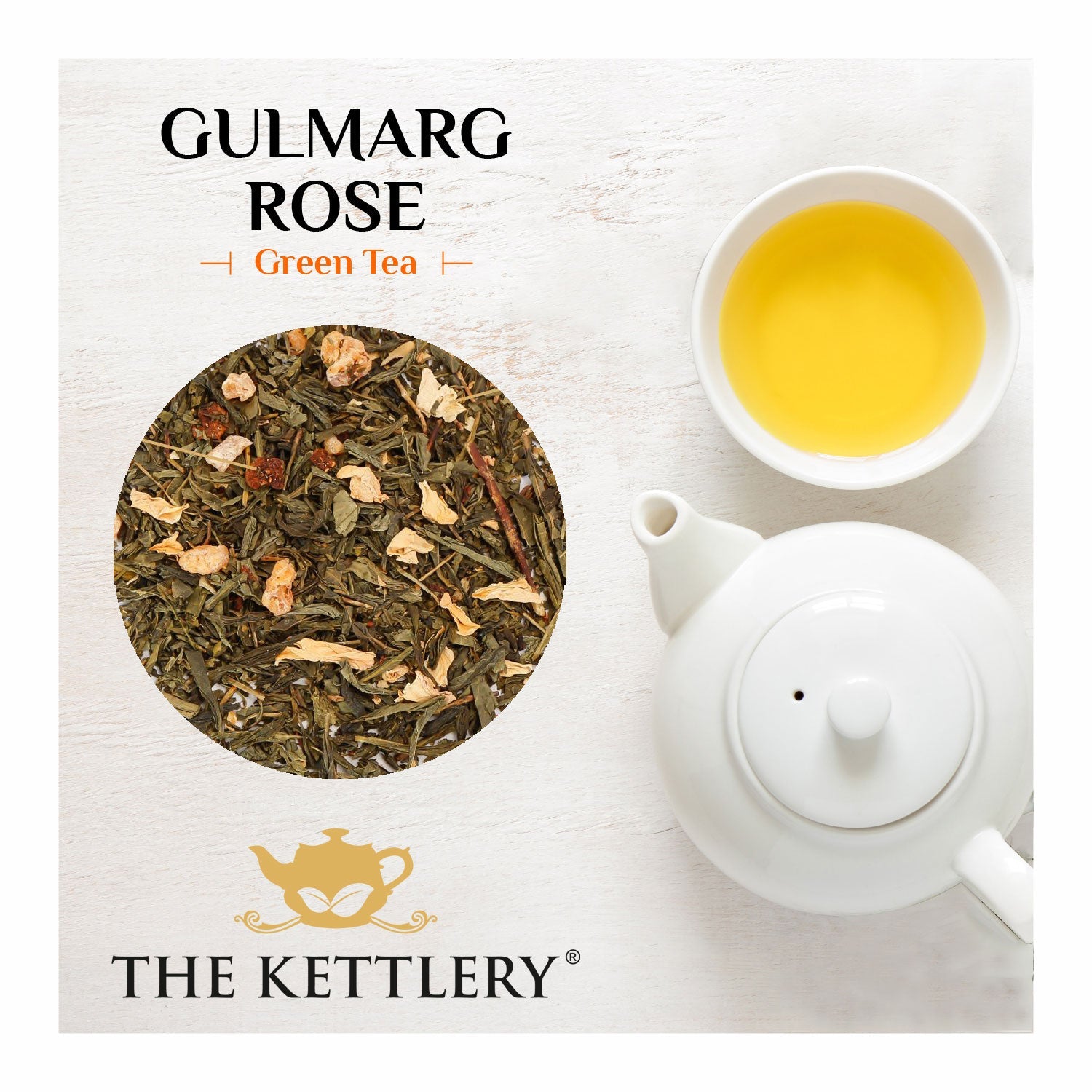 Gulmarg Rose & Saffron Green Tea-0