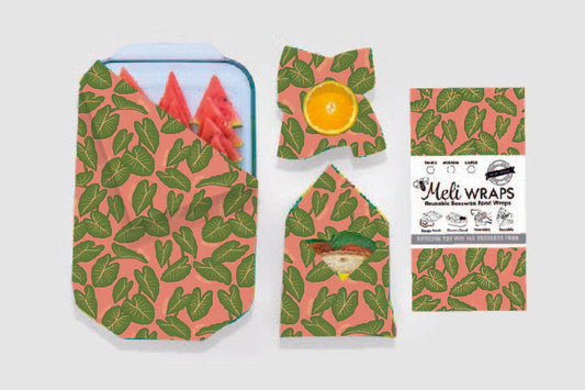 Kalo Gift Set - Beeswax Wraps, Cotton Tea Towels, and Swedish Dish Cloths Bundle