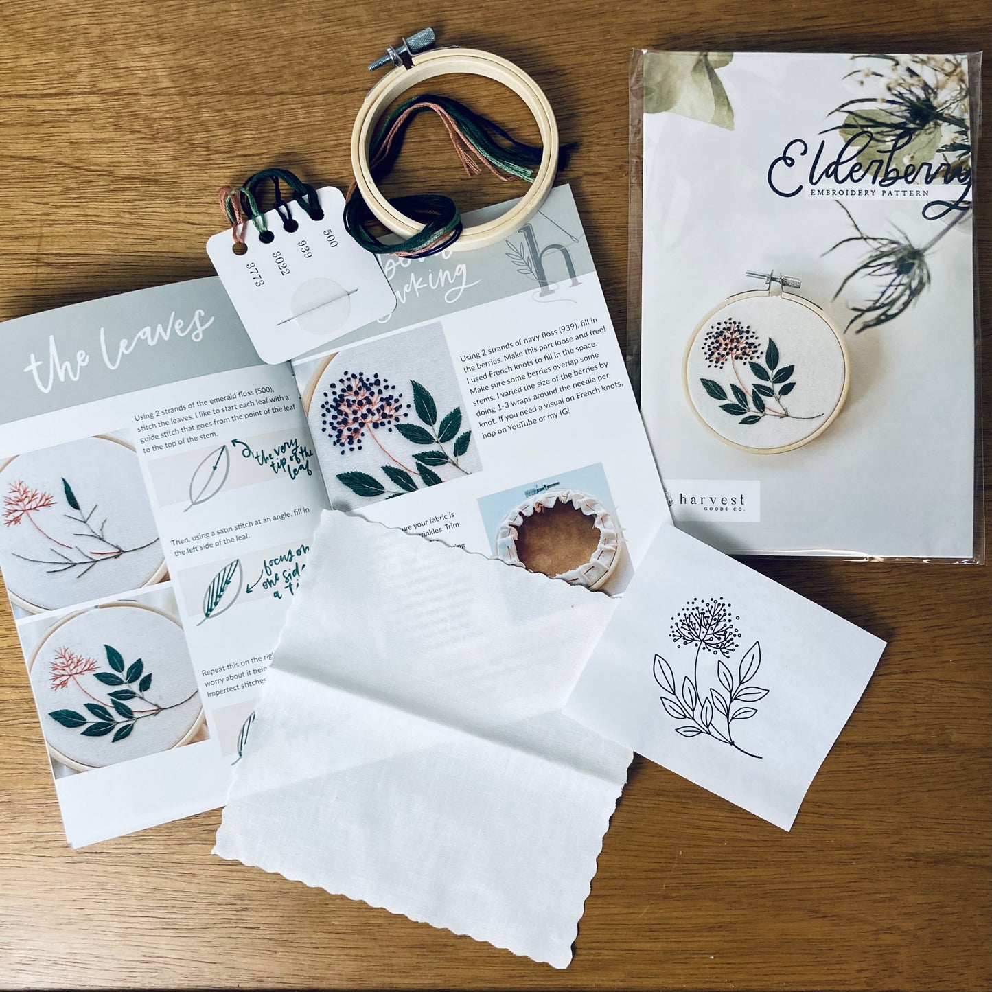 Elderberry Embroidery Kit