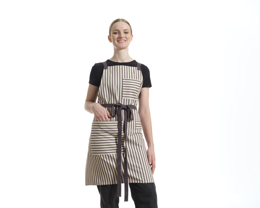 Crossback Apron with Pockets, Gardening Apron and Serving Aprons-6