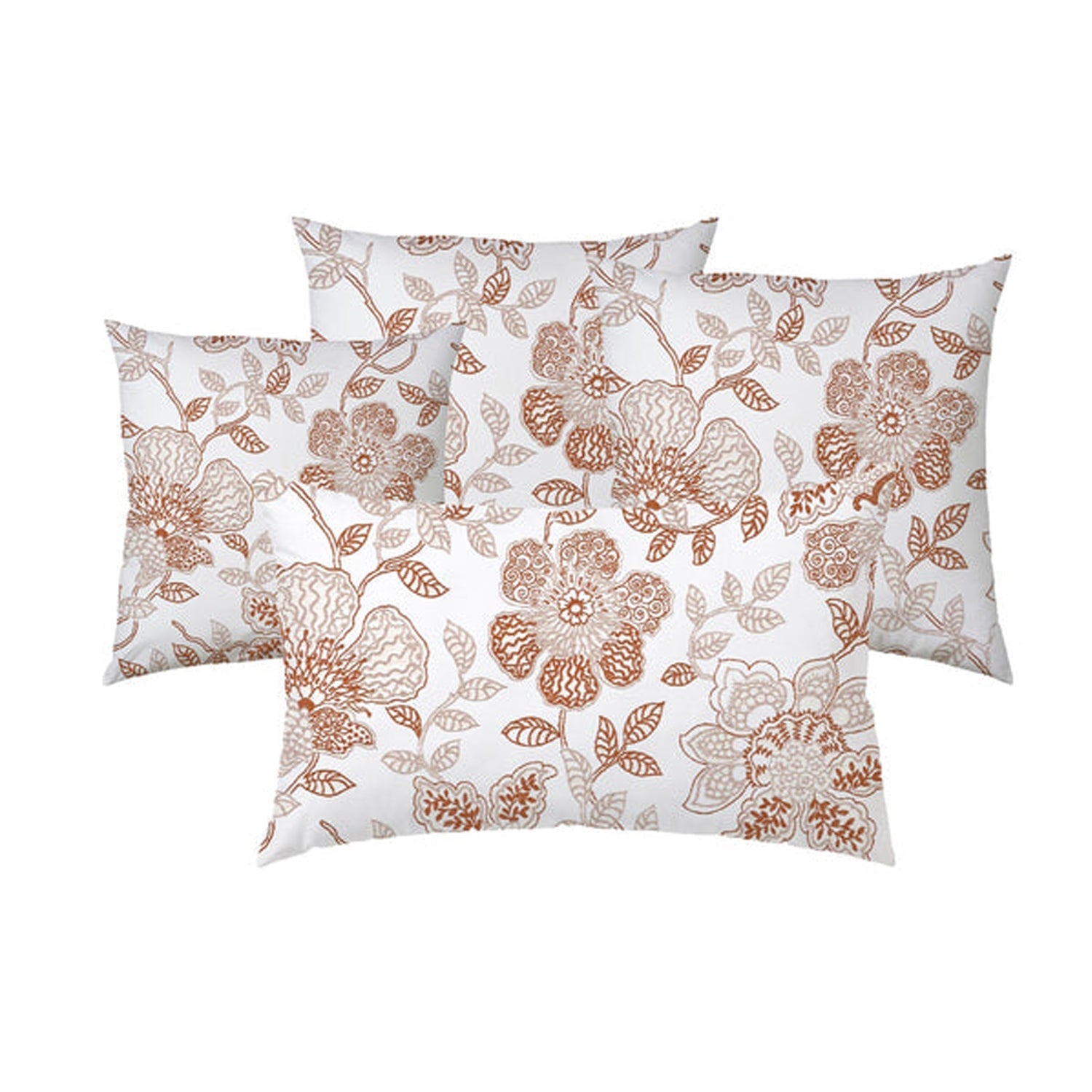 Mira  - Set of 4 Pieces | Cotton Linen Fabric | Crewel Embroidered | Pillow/Cushion Cover Set | With or Without Insert-3