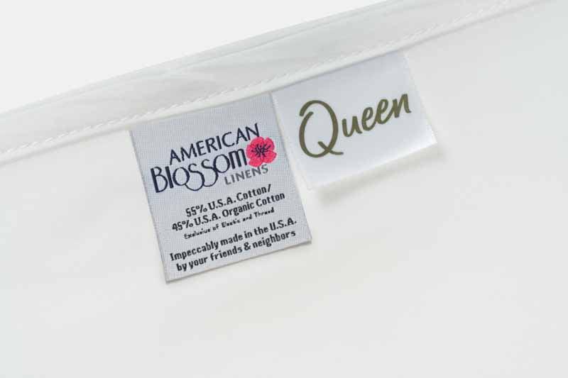 Cotton Single [Separate] Flat Bed Sheet - USA Grown & Made
