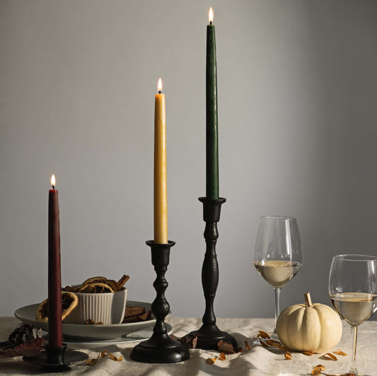 Cast Iron Taper Candle Holders