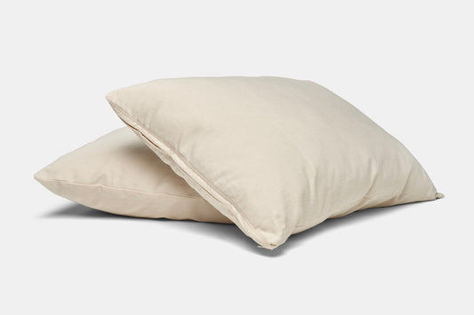 Natural Cotton Pillow With Wool Filling - USA Grown & Made