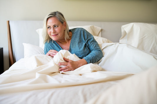 Cotton Percale Bed Sheet Set - USA Grown & Made