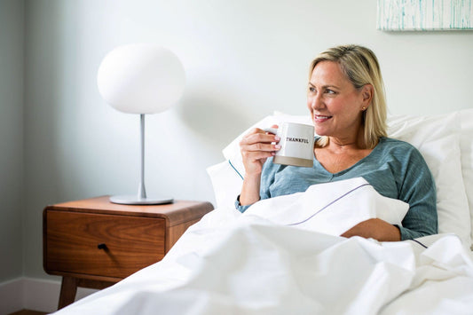Cotton Bed Pillowcases with Classic Piping Design - USA Grown & Made