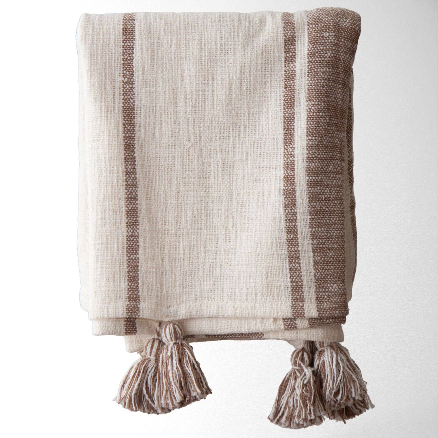 Classic Vintage Grainsack-Style Throw Blanket - 100% Cotton