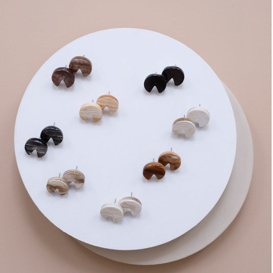 Horn Post Earrings