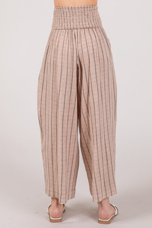SAGE + FIG Cotton Gauze Wash Stripe Pants-1