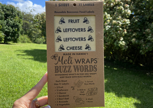 Buzz Words - Beeswax Wrap Food Labels